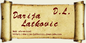 Darija Latković vizit kartica